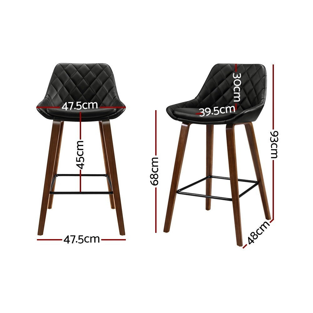 Somerville black bar stool in a modern Australian kitchen view 2