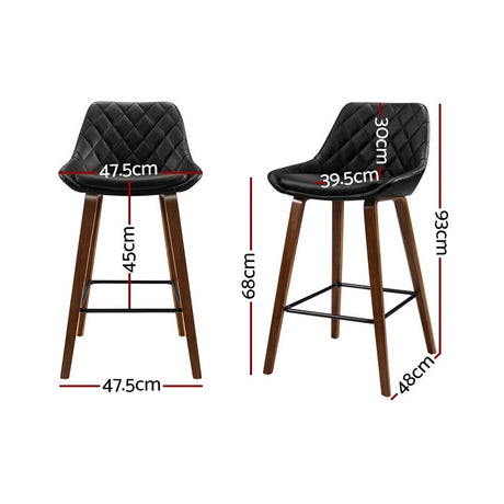 Somerville black bar stool in a modern Australian kitchen view 2
