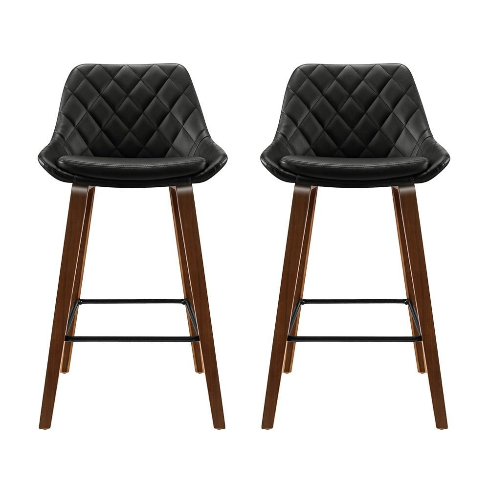 Somerville black bar stool in a modern Australian kitchen view 3