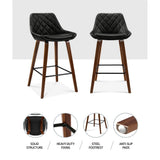 Artiss bar stool PU leather seat close-up — Allure Home Collections
