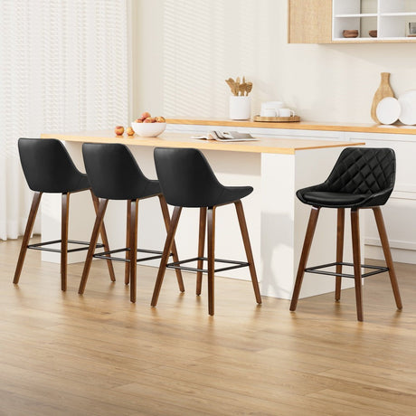 Somerville black bar stool in a modern Australian kitchen