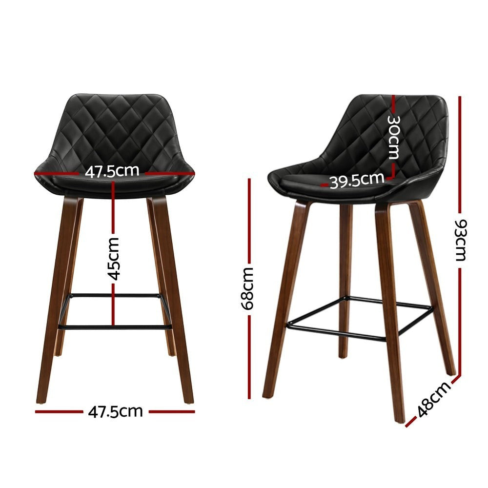 Somerville black bar stool in a modern Australian kitchen view 2