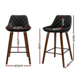 Somerville black bar stool in a modern Australian kitchen view 2