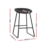Balnarring Bar Stool, Black 2pcs