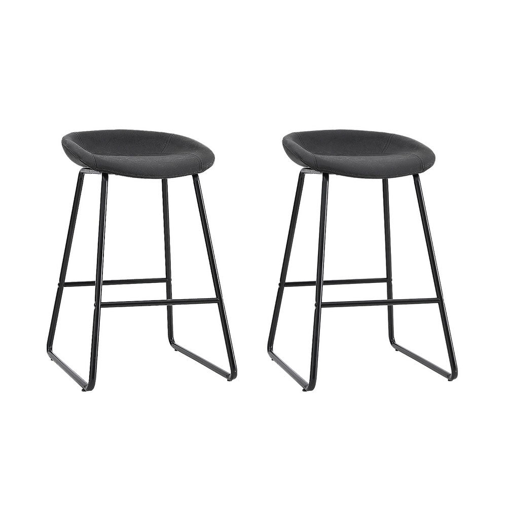 Balnarring Bar Stool, Black 2pcs