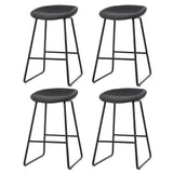 Artiss Ludovic bar stool brown PU leather seat and metal leg detail — Allure Home Collections