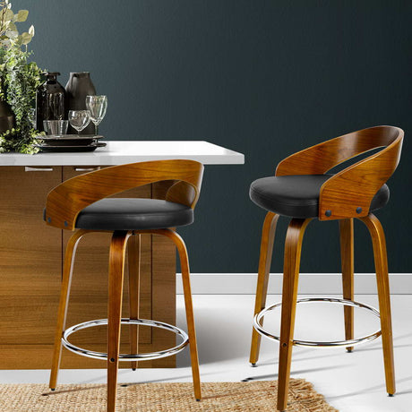 Artiss swivel bar stool base and swivel mechanism detail — Allure Home Collections