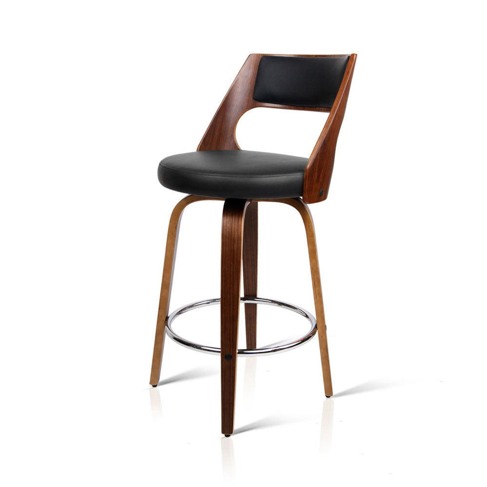 Pair of Artiss modern swivel bar stools in contemporary kitchen — Allure Home Collections