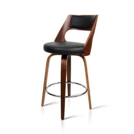 Pair of Artiss modern swivel bar stools in contemporary kitchen — Allure Home Collections
