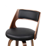 Two Artiss swivel leather bar stools at kitchen island — Allure Home Collections