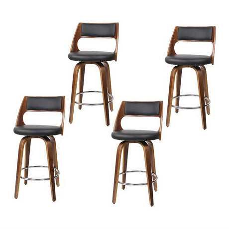 Artiss swivel leather bar stools set of 4 at 65cm height — Allure Home Collections