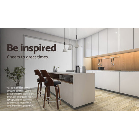 Artiss swivel bar stools in open-plan kitchen setting — Allure Home Collections