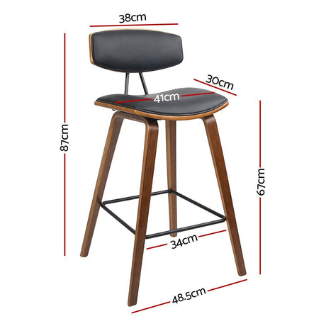 Main Ridge black bar stool in a modern Australian kitchen view 3