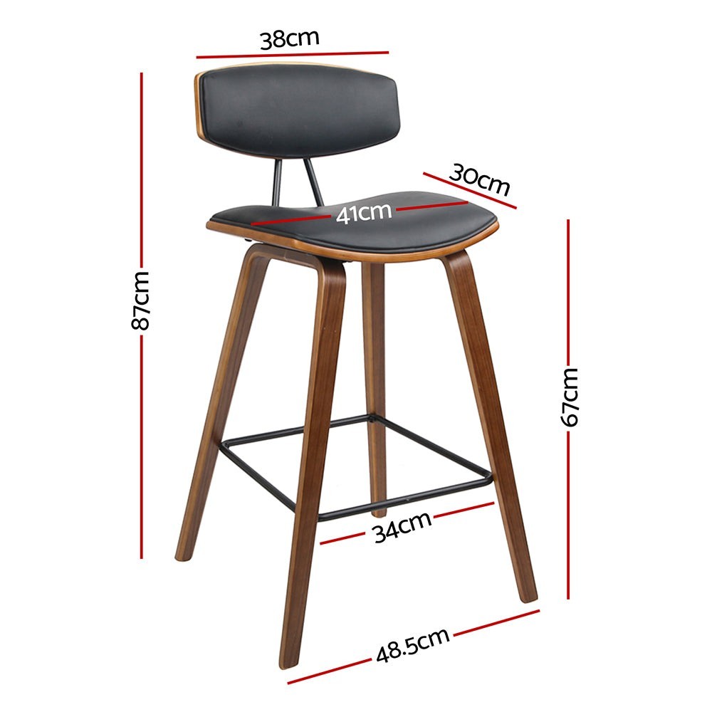 Main Ridge black bar stool in a modern Australian kitchen view 3