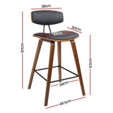 Main Ridge black bar stool in a modern Australian kitchen view 3