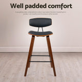 Artiss Bentwood bar stool frame and footrest detail — Allure Home Collections