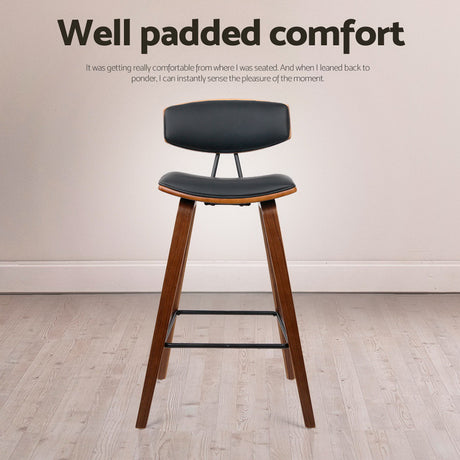 Artiss Bentwood bar stool frame and footrest detail — Allure Home Collections