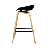 Artiss modern wooden bar stool footrest and base detail — Allure Home Collections