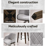 Artiss Velvet Padded Swivel Bar Stool