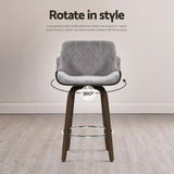 Artiss Velvet Padded Bar Stools - Set of 4