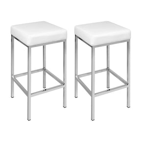Pearcedale white bar stool in a modern Australian kitchen view 3