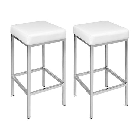 Pearcedale white bar stool in a modern Australian kitchen view 3