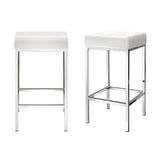 Pearcedale white bar stool in a modern Australian kitchen view 7