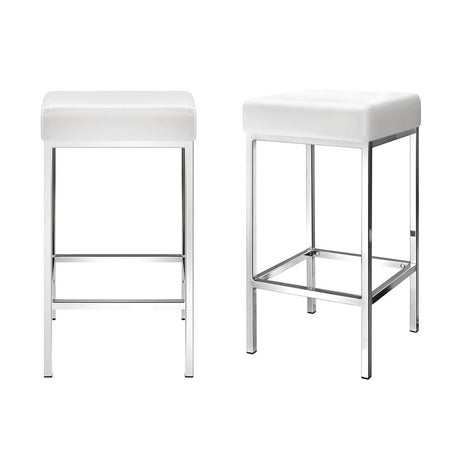 Pearcedale white bar stool in a modern Australian kitchen view 7