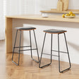Artiss minimalist metal bar stools set of 2 for kitchen counter — Allure Home Collections