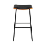 Tyabb black bar stool in a modern Australian kitchen view 3
