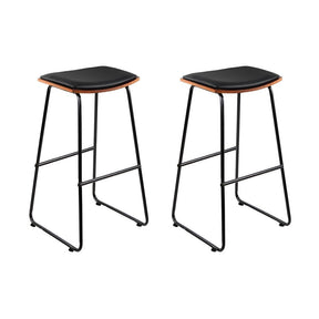 Tyabb black bar stool in a modern Australian kitchen view 8