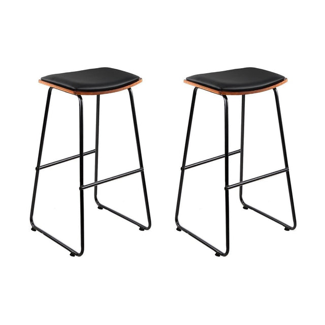 Tyabb black bar stool in a modern Australian kitchen view 8