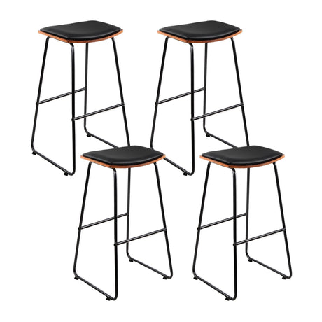 Artiss Porter leather padded bar stools set of 4 inspired by Y stool design — Allure Home Collections