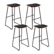 Tyabb black bar stool in a modern Australian kitchen