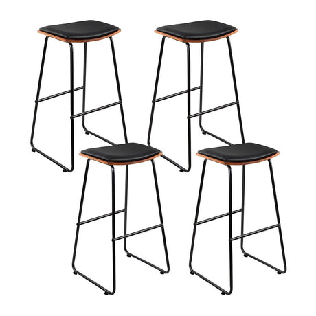 Tyabb black bar stool in a modern Australian kitchen