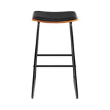 Tyabb black bar stool in a modern Australian kitchen view 3
