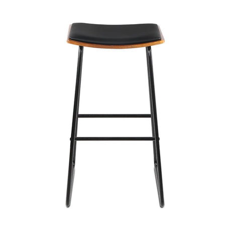 Tyabb black bar stool in a modern Australian kitchen view 3