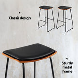 Side profile of Artiss Porter bar stool showing distinctive frame — Allure Home Collections