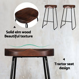 Artiss Vintage Black Tractor Seat Bar Stools