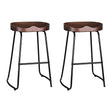 Artiss vintage tractor seat bar stool set with industrial steel frame — Allure Home Collections