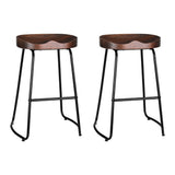 Artiss vintage tractor seat bar stool set with industrial steel frame — Allure Home Collections