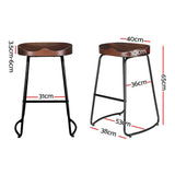 Four Artiss vintage tractor seat bar stools in industrial kitchen — Allure Home Collections