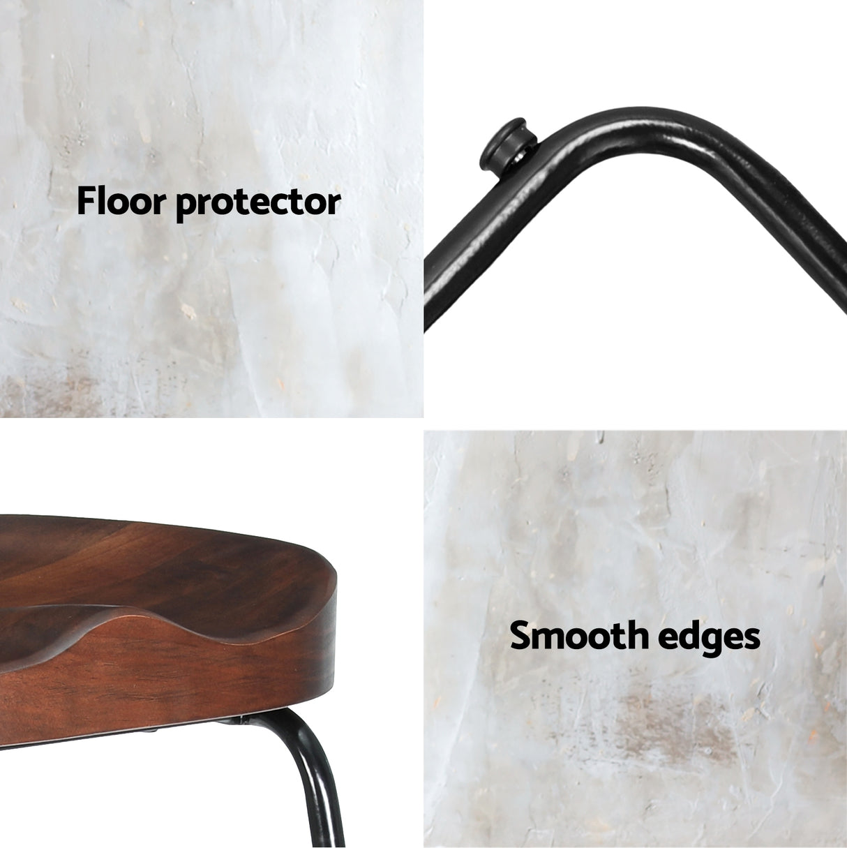 Set of 4 Artiss tractor seat bar stools at kitchen counter — Allure Home Collections