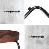 Set of 4 Artiss tractor seat bar stools at kitchen counter — Allure Home Collections