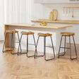 Artiss vintage tractor seat wooden bar stools set of 4 at 65cm — Allure Home Collections