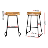 Flinders natural bar stool in a modern Australian kitchen view 2