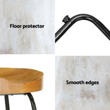 Four Artiss vintage tractor seat bar stools in industrial kitchen — Allure Home Collections