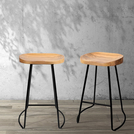 Artiss tractor seat bar stool steel footrest and frame detail — Allure Home Collections