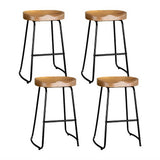 Set of 4 Artiss tractor seat bar stools in styled home bar — Allure Home Collections