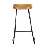 Flinders natural bar stool in a modern Australian kitchen view 3